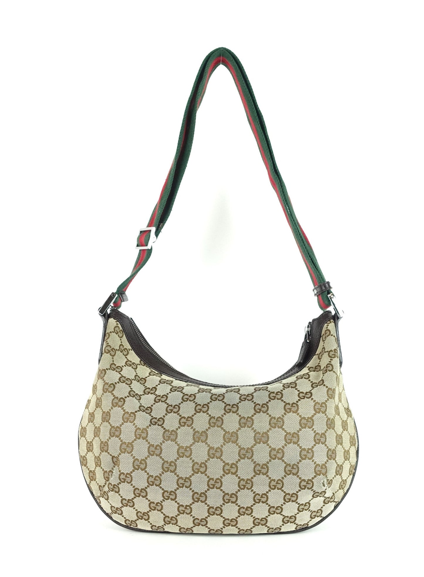 Gucci Hobo Bag Canvas Monogram Travel Bag Hobo Oc319