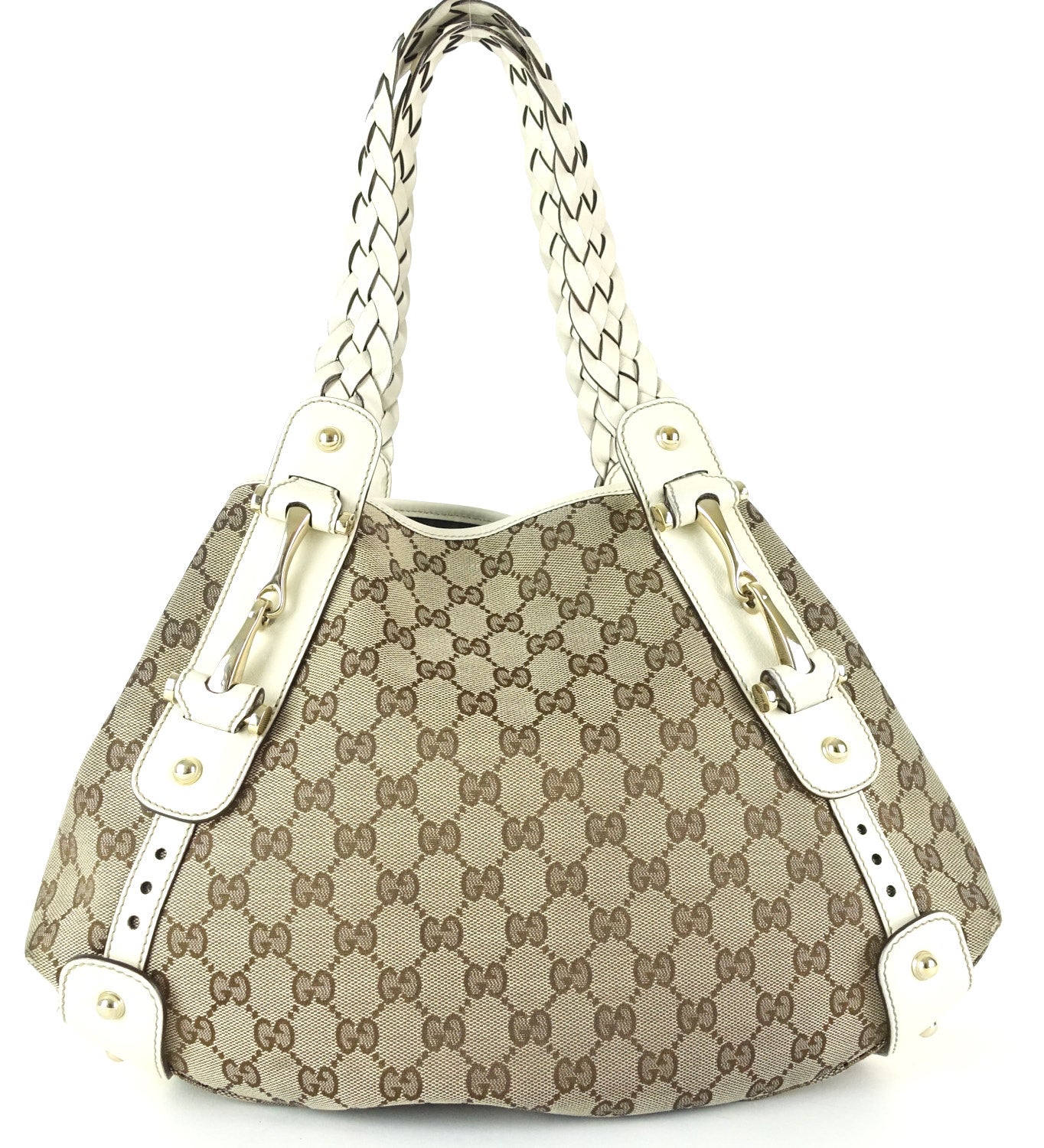 Gucci Pelham Hobo Bag Canvas Monogram Travel Bag Hobo Oc414