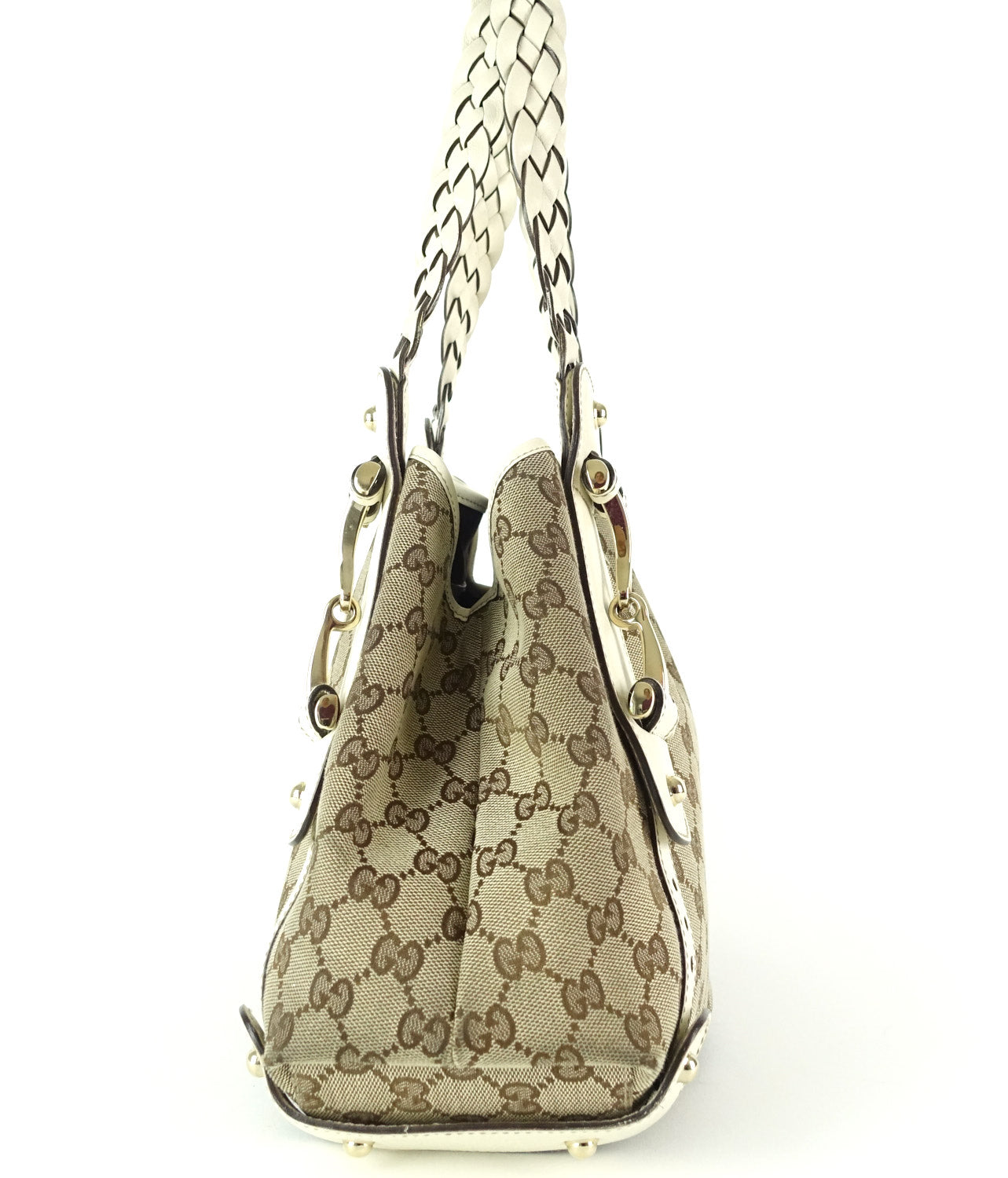 Gucci Pelham Hobo Bag Canvas Monogram Travel Bag Hobo Oc414