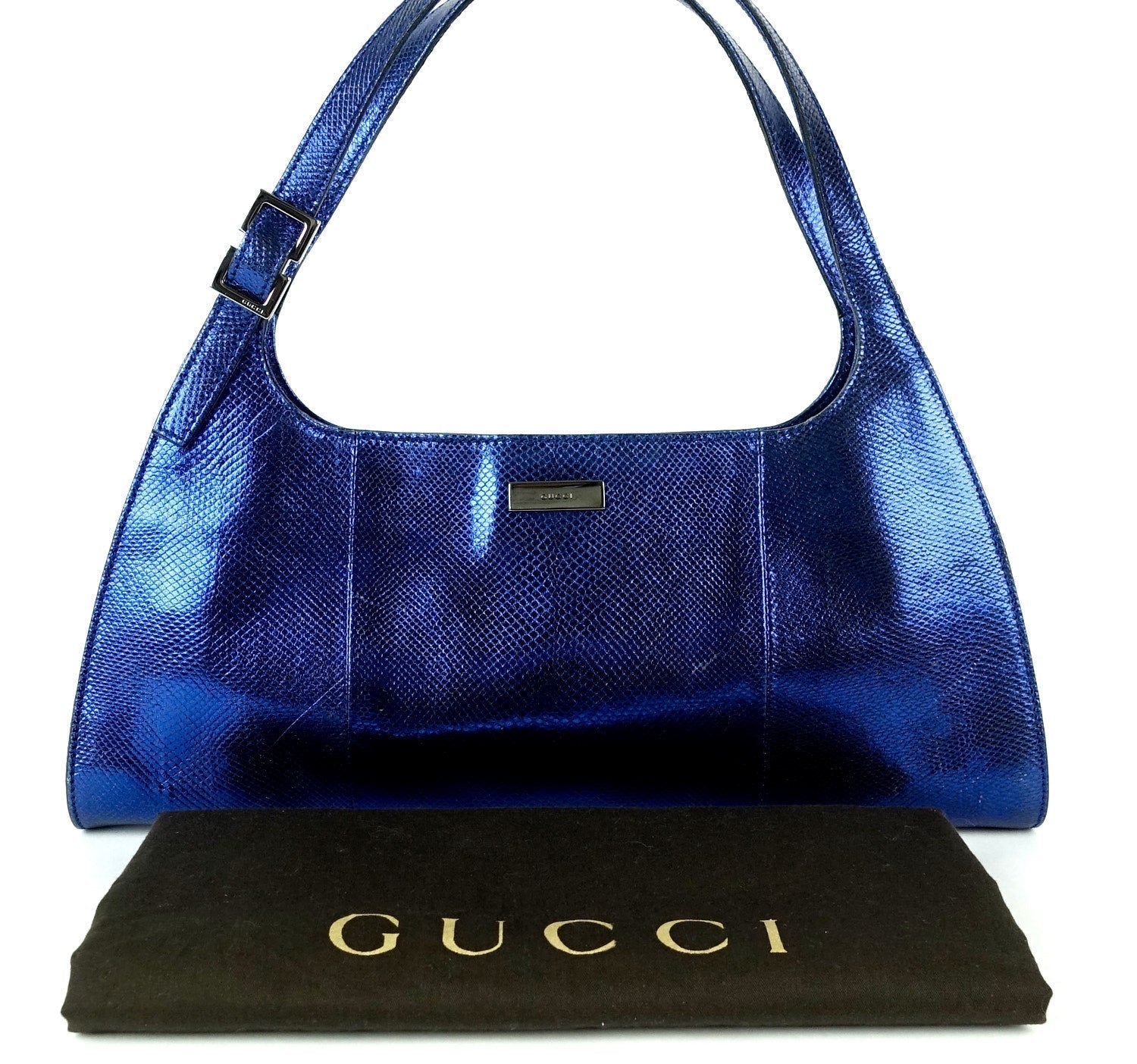 Gucci Snakeskin Shoulder Bag Leather