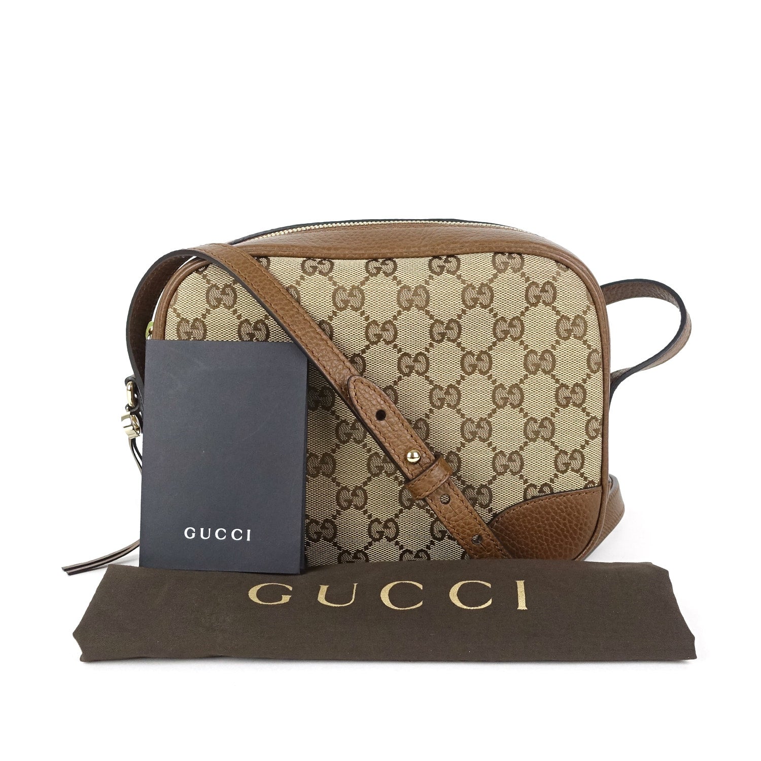 Gucci Bree Messenger Bag Canvas Monogram Shoulder Bag