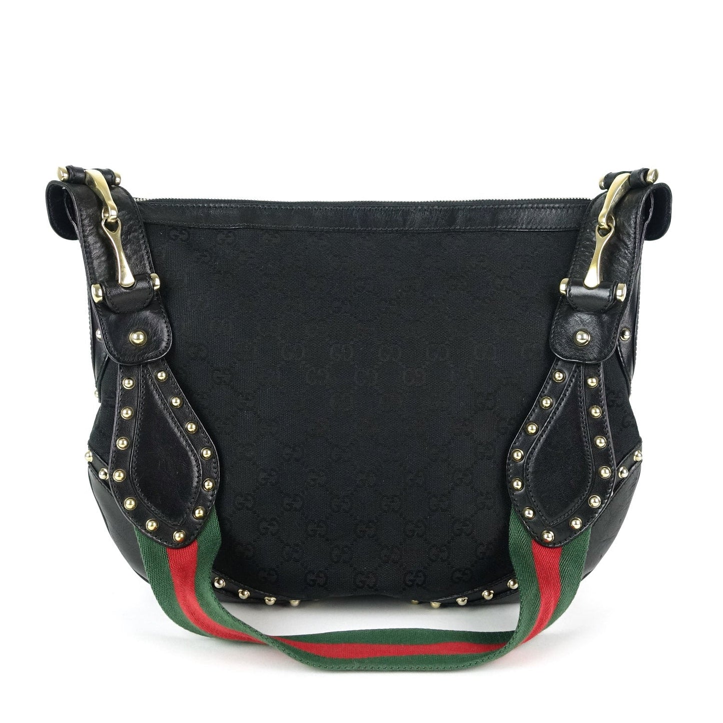 Gucci Pelham Web Hobo Bag Canvas Monogram Travel Bag