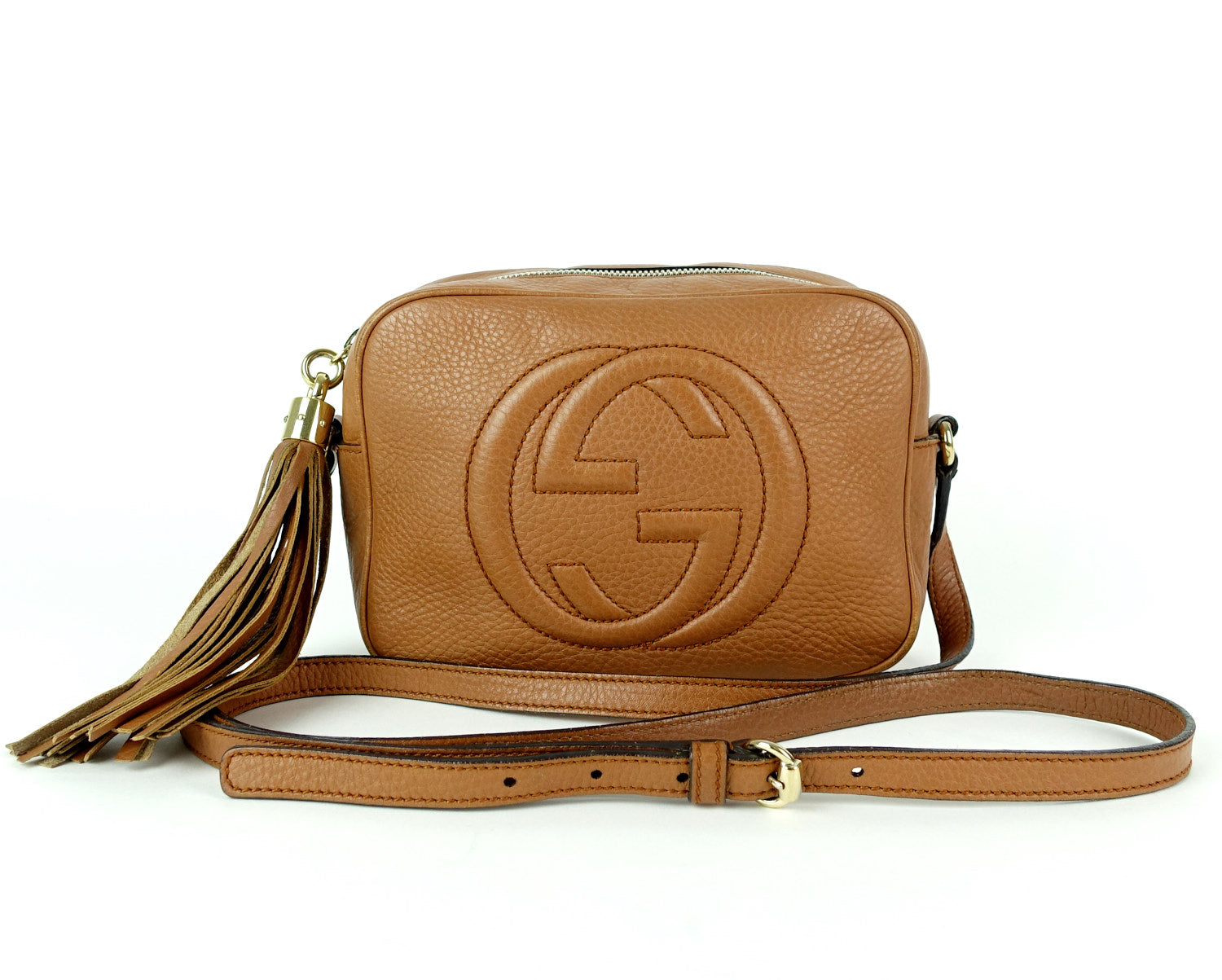 Gucci Soho Disco Calf Shoulder Bag Leather