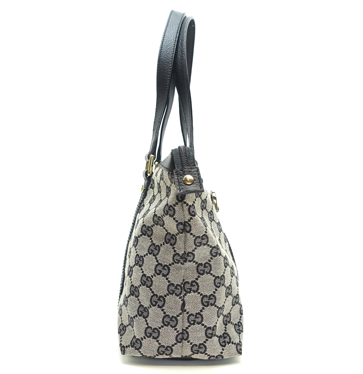 Gucci Abbey Zip Tote Bag Canvas Monogram