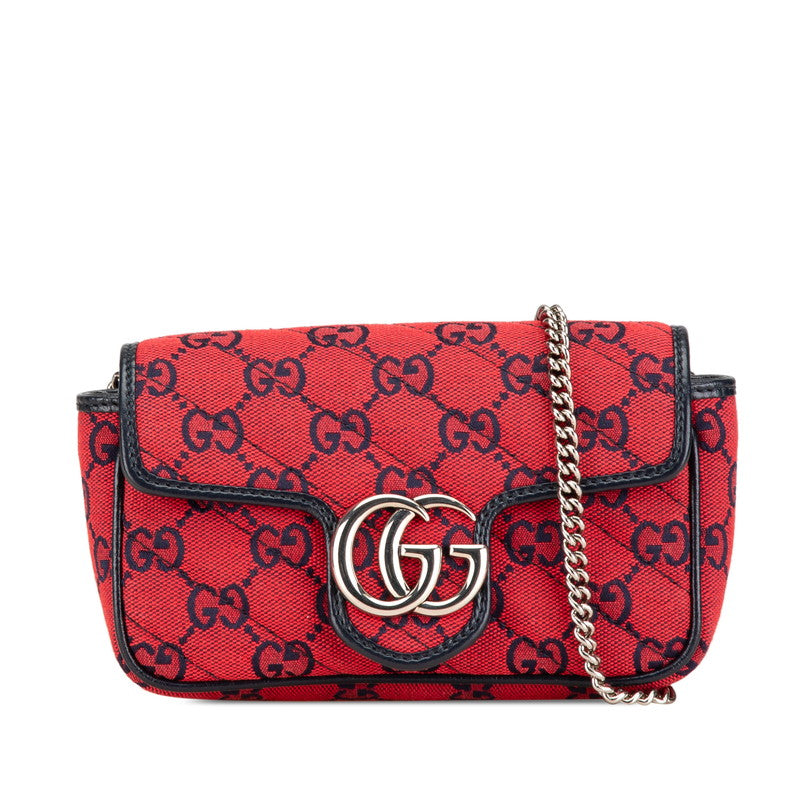 Gucci Marmont Shoulder Bag Leather Canvas Shoulder Bag