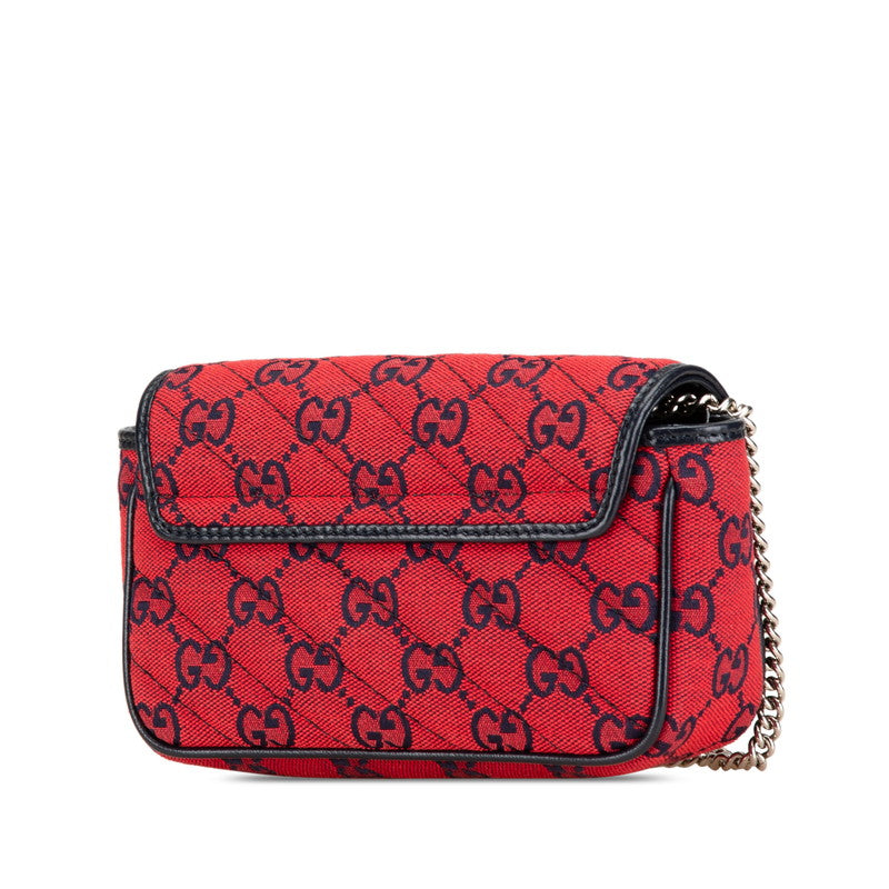Gucci Marmont Shoulder Bag Leather Canvas Shoulder Bag