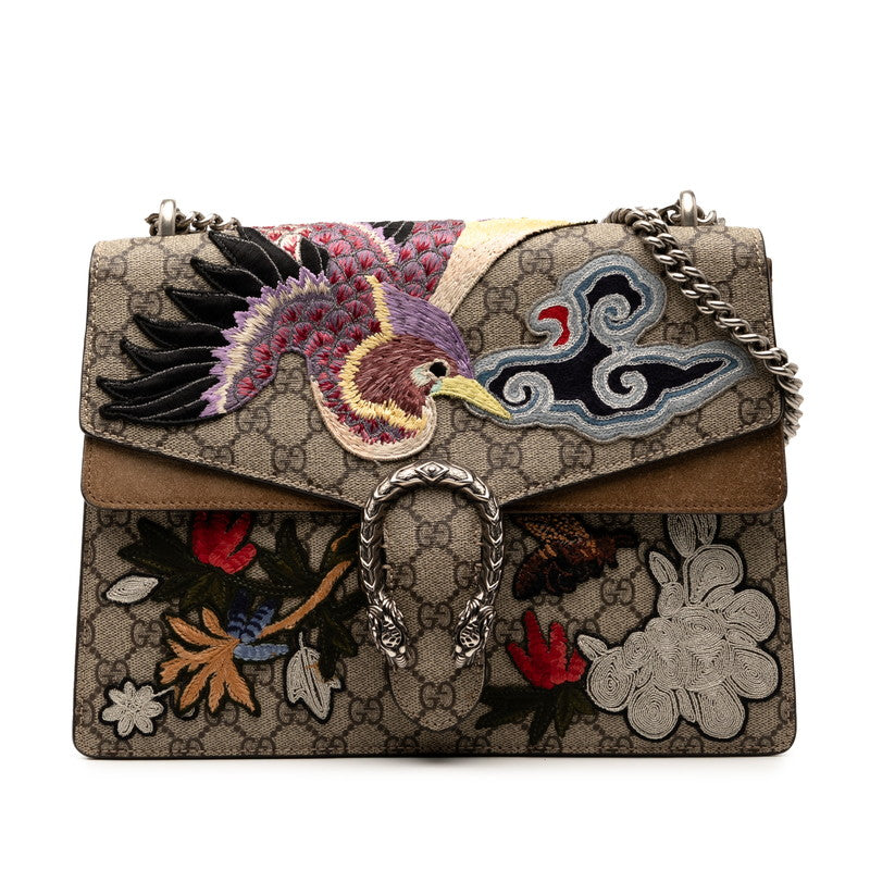Gucci Dionysus Supreme Embroidery Pvc 2Way Bag Travel Bag