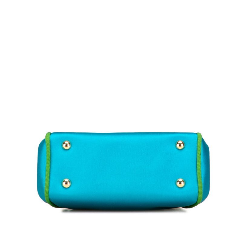 Dior 2Way Bag Canvas Satin Travel Bag