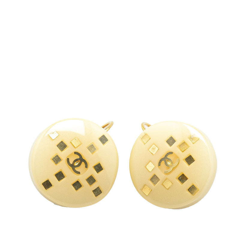 Chanel Gold Coco Mark Earrings Jewelry