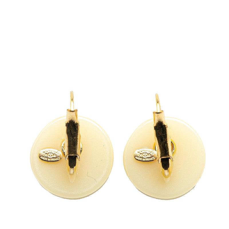 Chanel Gold Coco Mark Earrings Jewelry