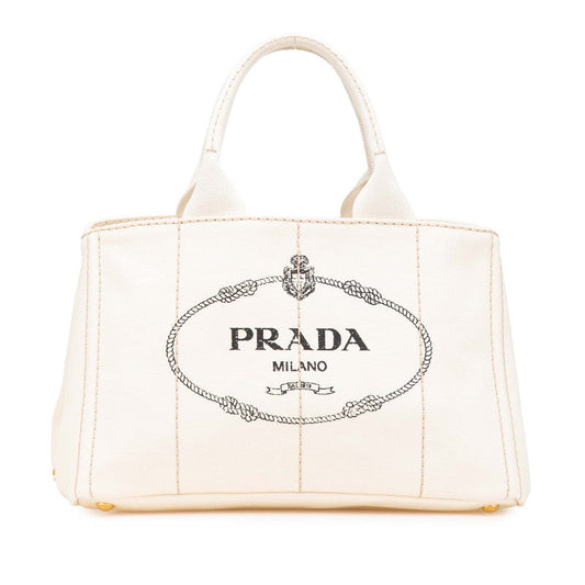 Prada Canapa Tote Bag Canvas Tote Bag 1