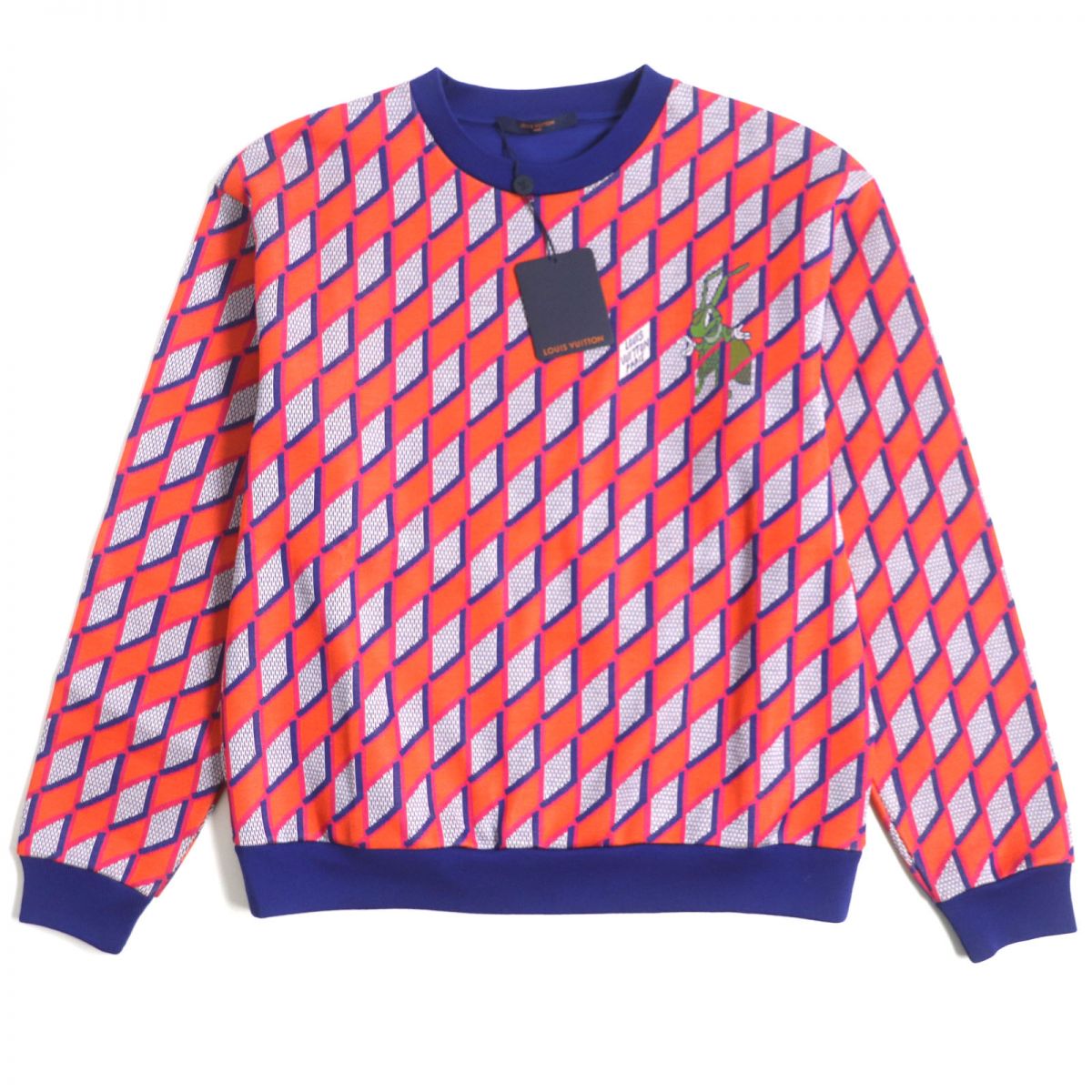 Louis Vuitton sweat Cotton Blue Orange Apparel P16 St31205