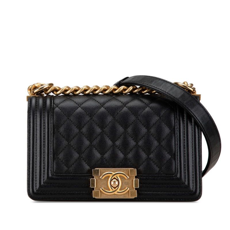 Chanel Boy Caviar 2way Shoulder Bag