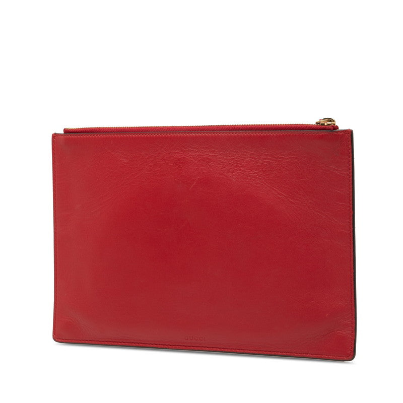Gucci Supreme Rainbow Love Pvc Clutch Bag
