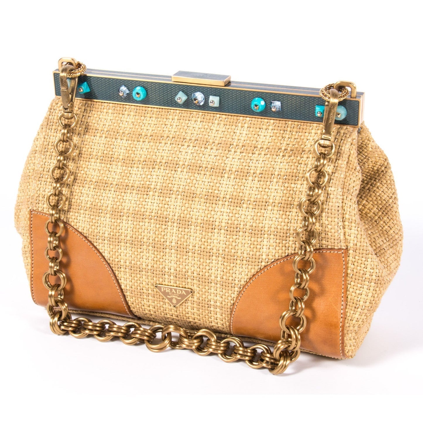 Prada Paglia Cocco Bag Travel Bag