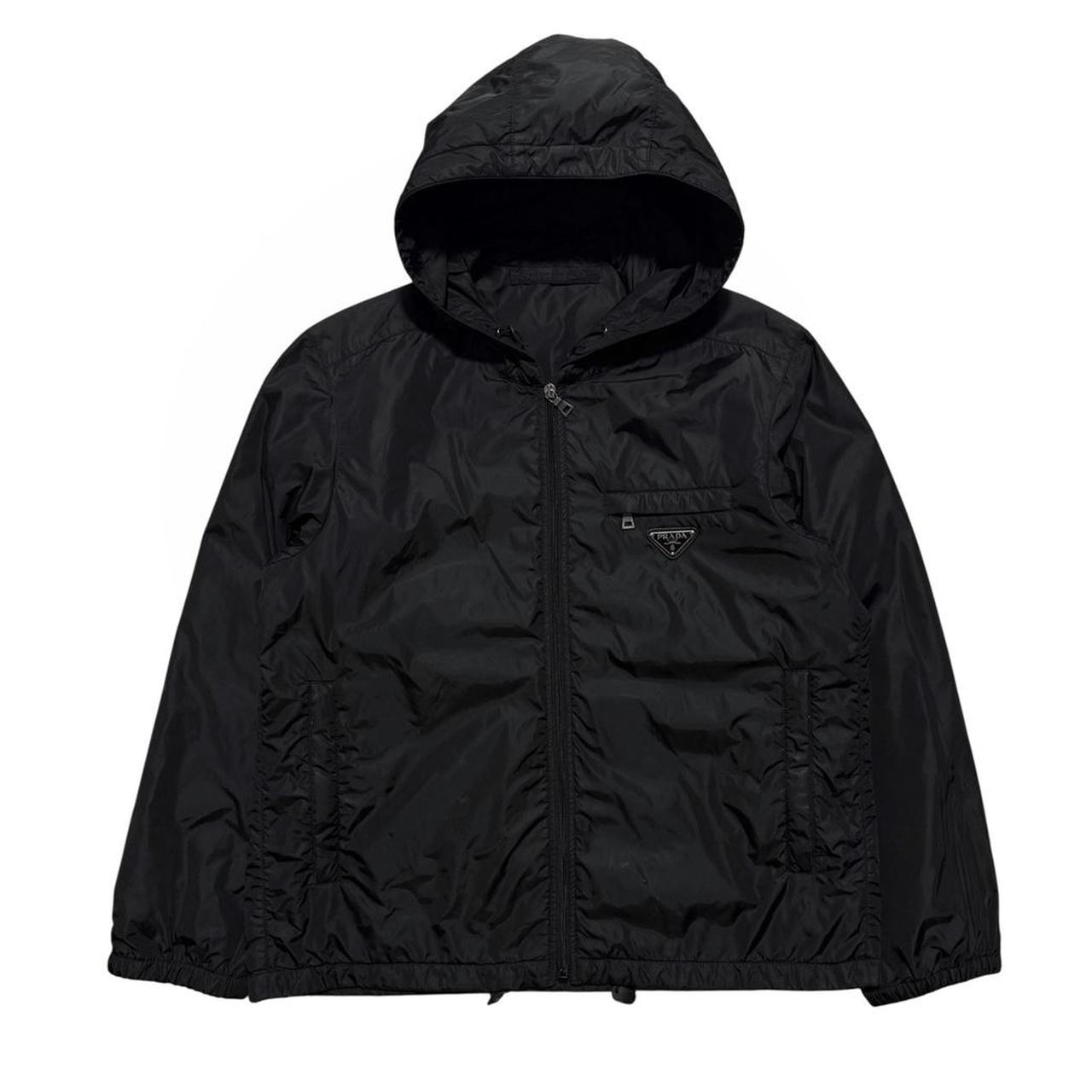 Prada Handbag Front Jacket Nylon Logo