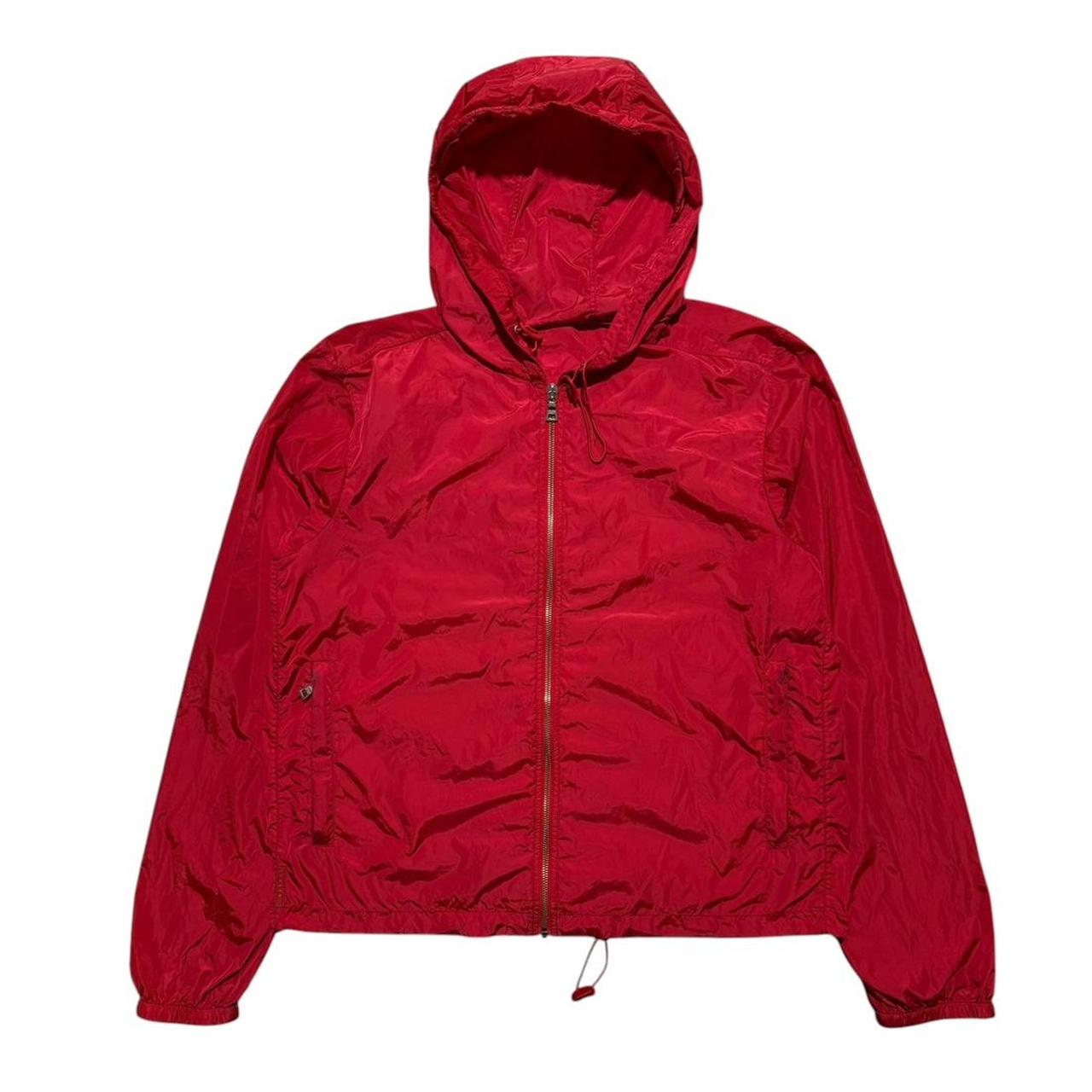 Prada Handbag Jacket Nylon Red