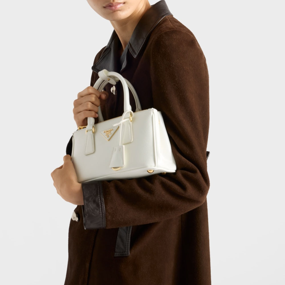 Prada Galleria Bag Leather Patent Saffiano Travel Bag