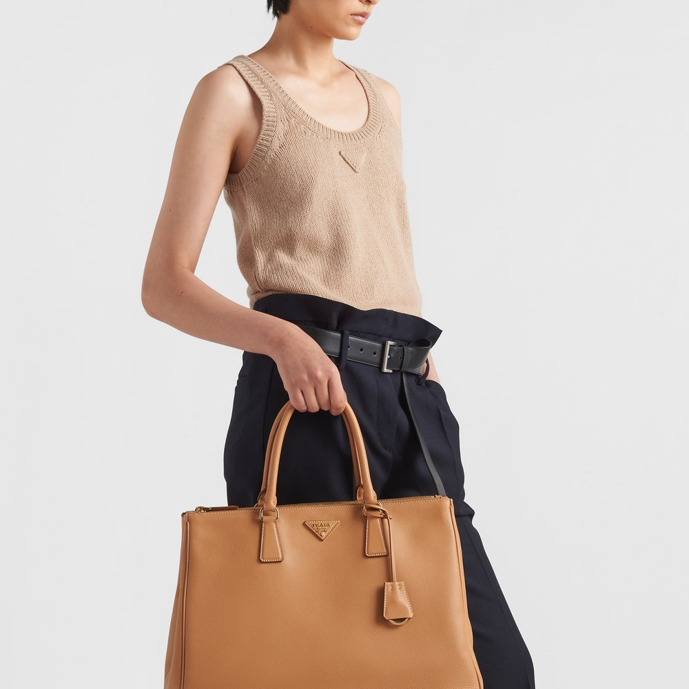 Prada Buckle Extra Bag Leather Large Travel Bag