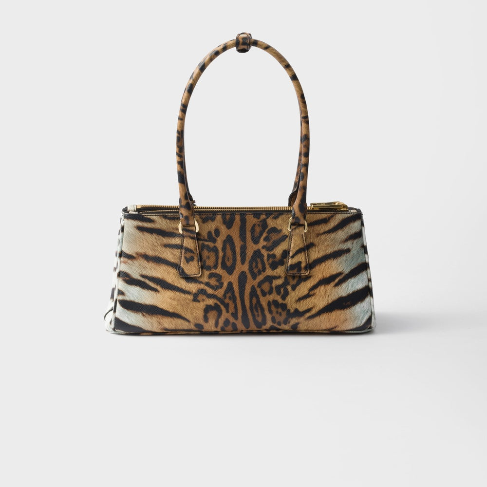 Prada Galleria Printed Bag Leather Saffiano Medium Travel Bag