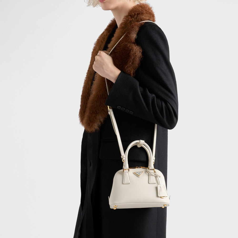 Prada Promenade Bag Leather Saffiano Mini Travel Bag