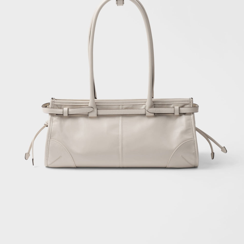 Prada Bonnie Handbag Leather Medium Travel Bag