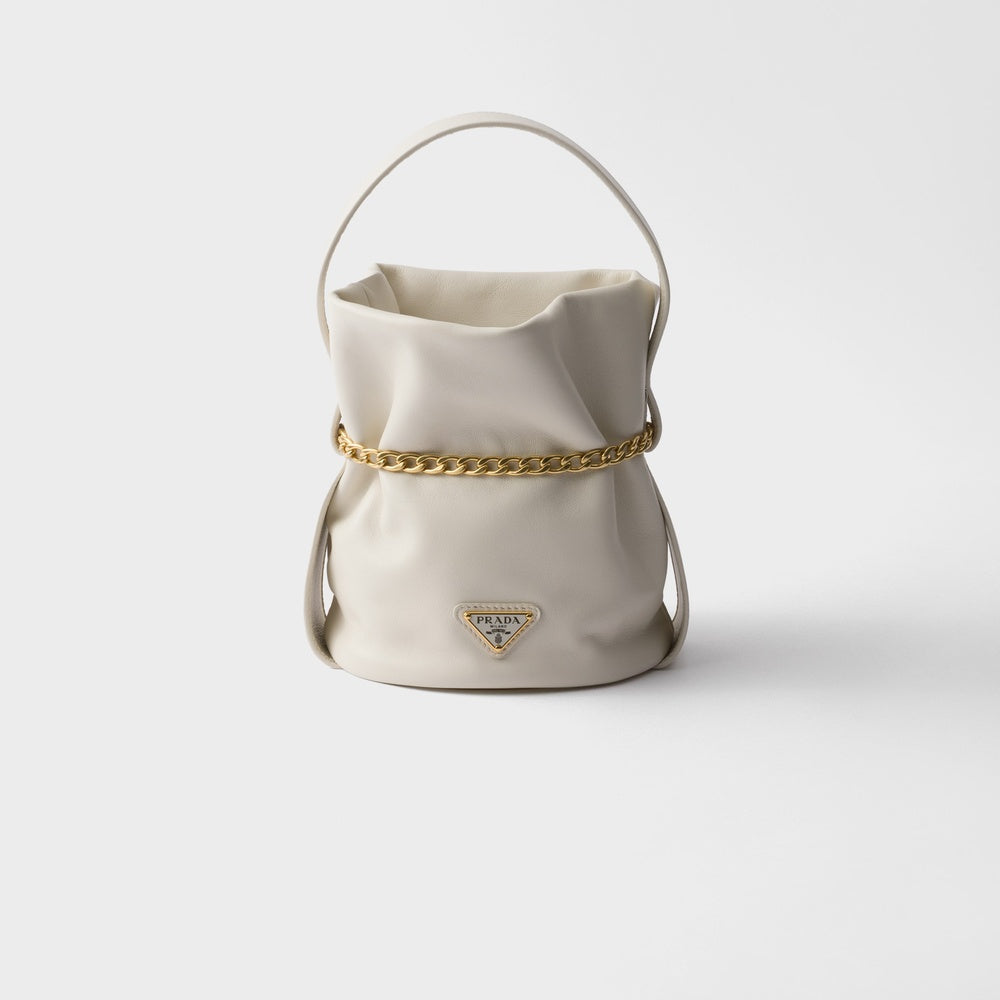 Prada Petit Sac Nappa Bag Leather Mini Bucket Bucket Bag Pr 2511 0549