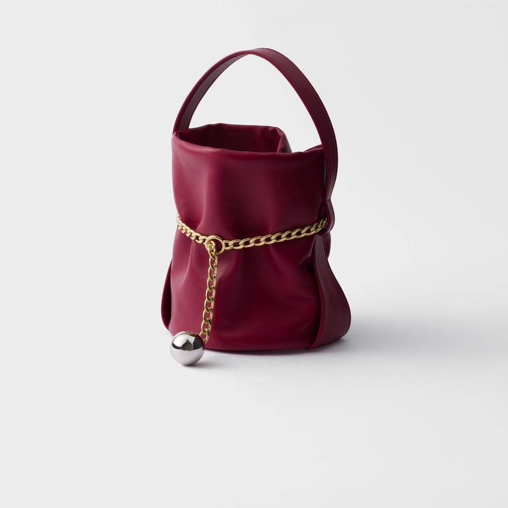 Prada Petit Sac Nappa Bag Leather Mini Bucket Bucket Bag
