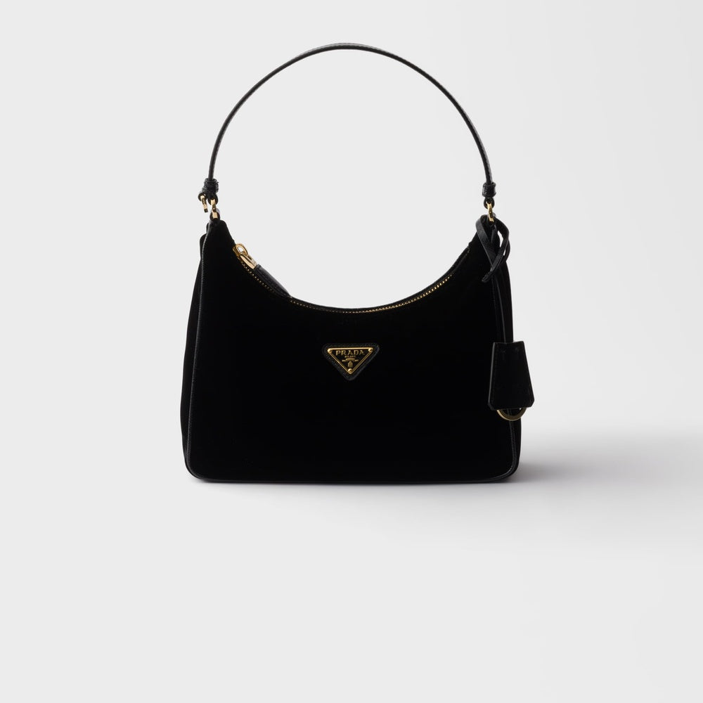 Prada Re Edition Velvet And Bag Saffiano Mini Travel Bag