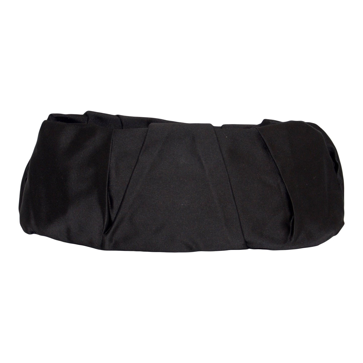 Prada Pleated Raso Clutch Handbag Black Clutch Bag