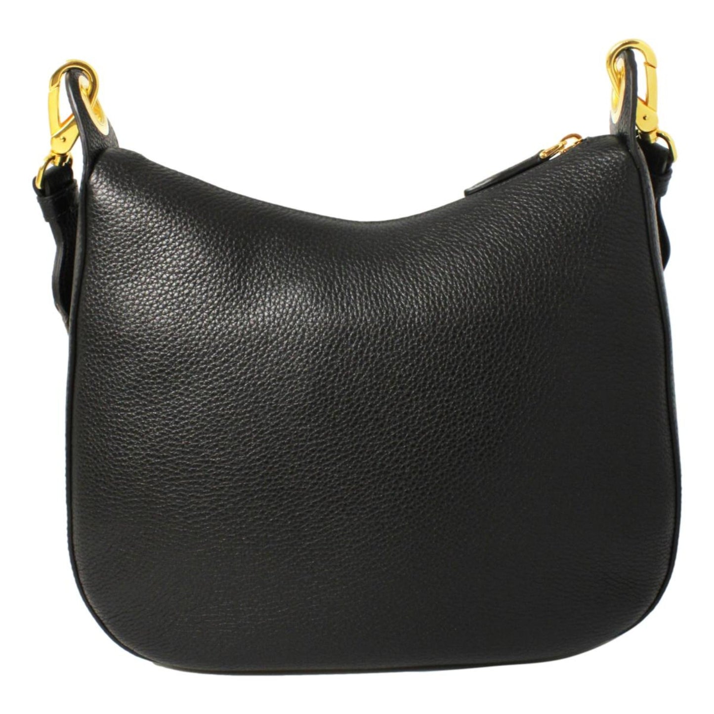 Prada Phenix Web Stripe Strap Crossbody Leather Vitello Black Crossbody Bag