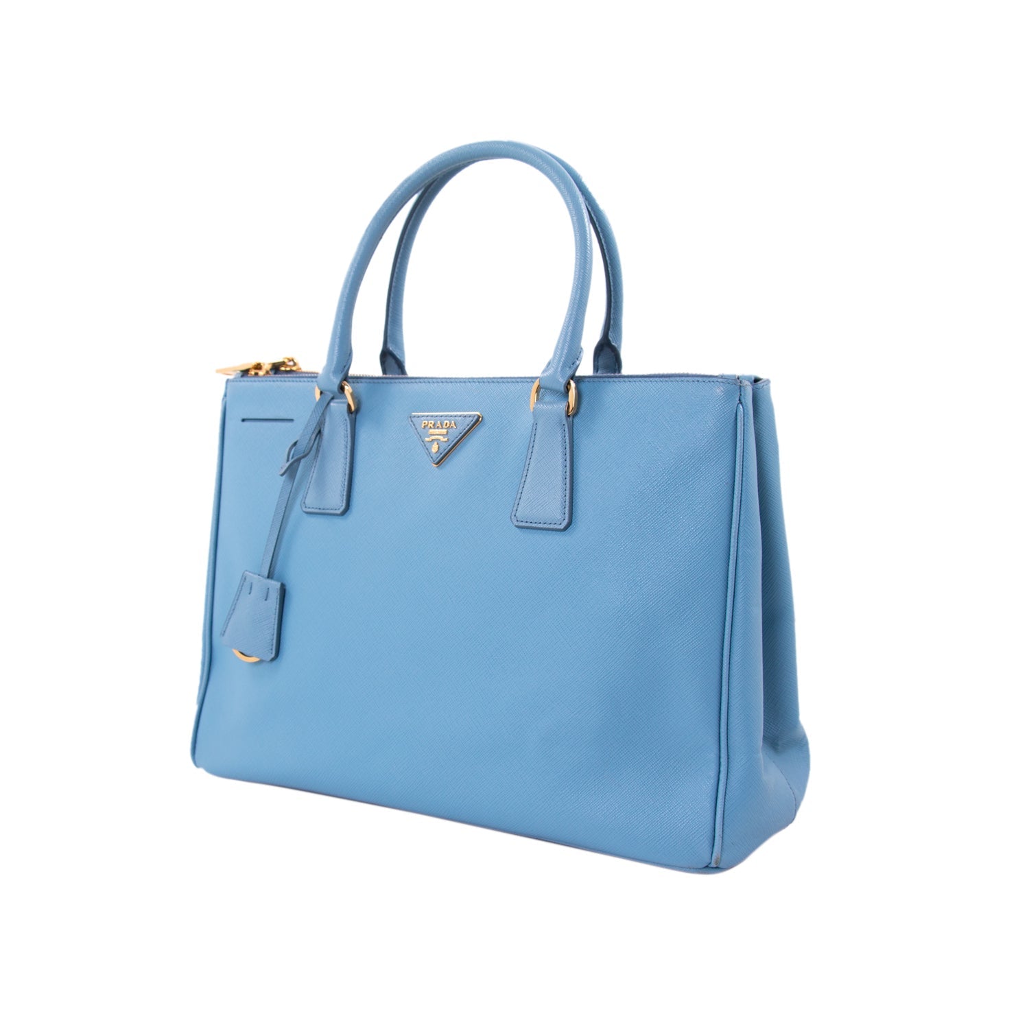 Prada Galleria Lux Double Tote Medium Zip Tote Bag