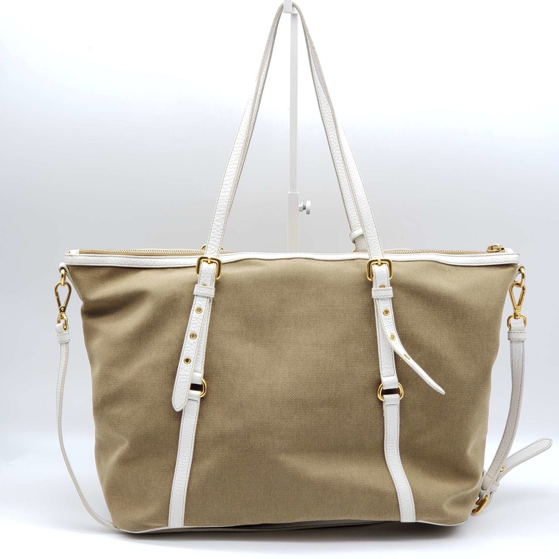 Prada Jacquard Shoulder Bag Logo