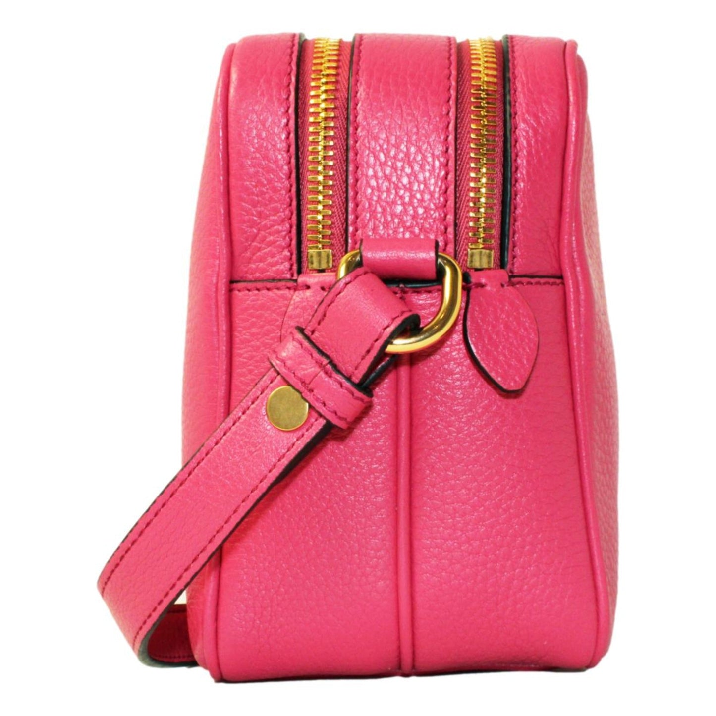 Prada Peonia Phenix Double Crossbody Leather Vitello Pink Crossbody Bag