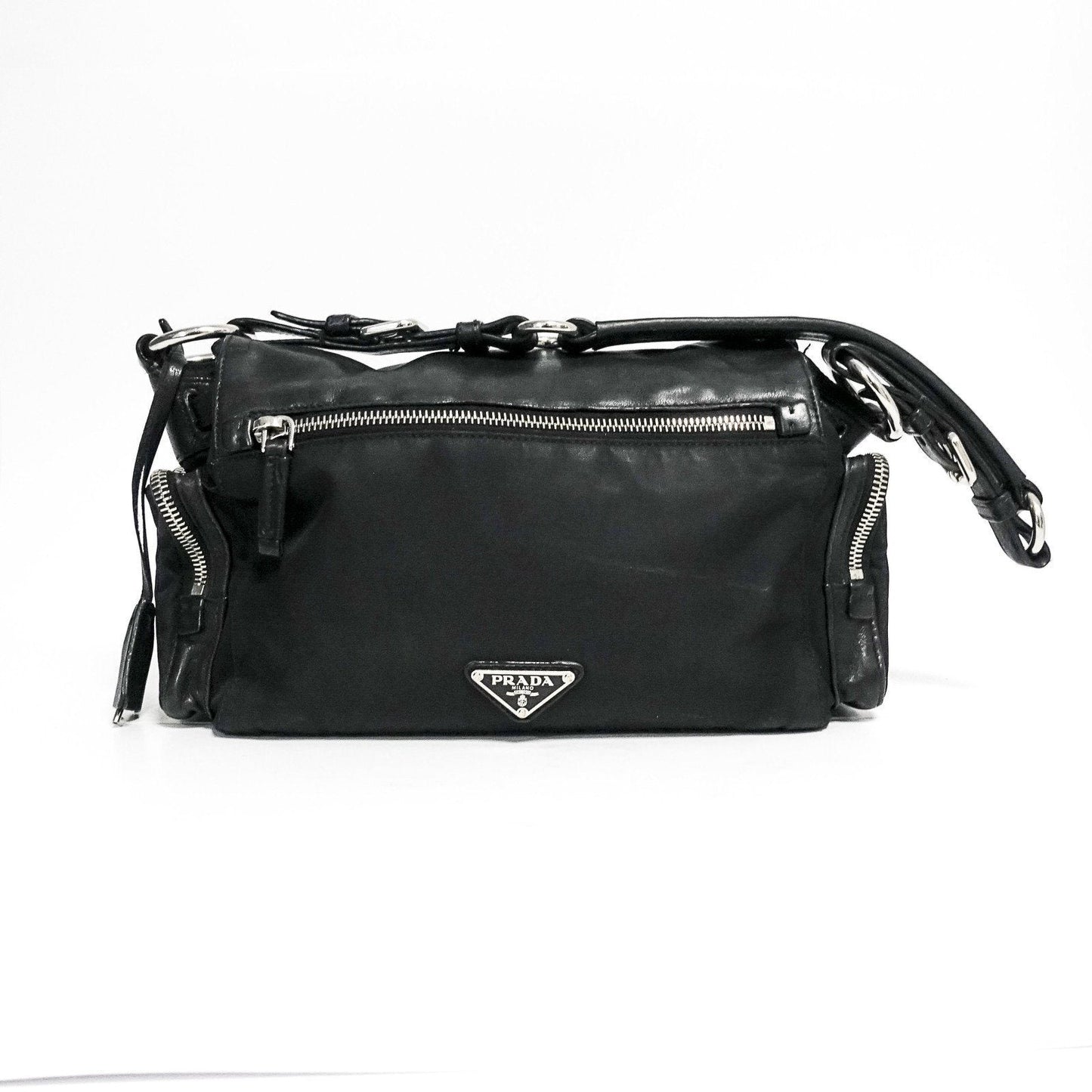 Prada Royal Calf Easy Side Pocket Bag Travel Bag