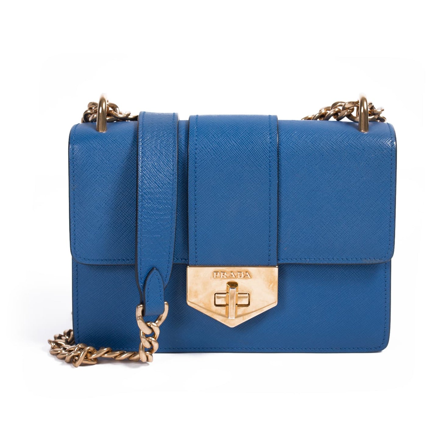 Prada Pattina Lux Shoulder Bag Saffiano