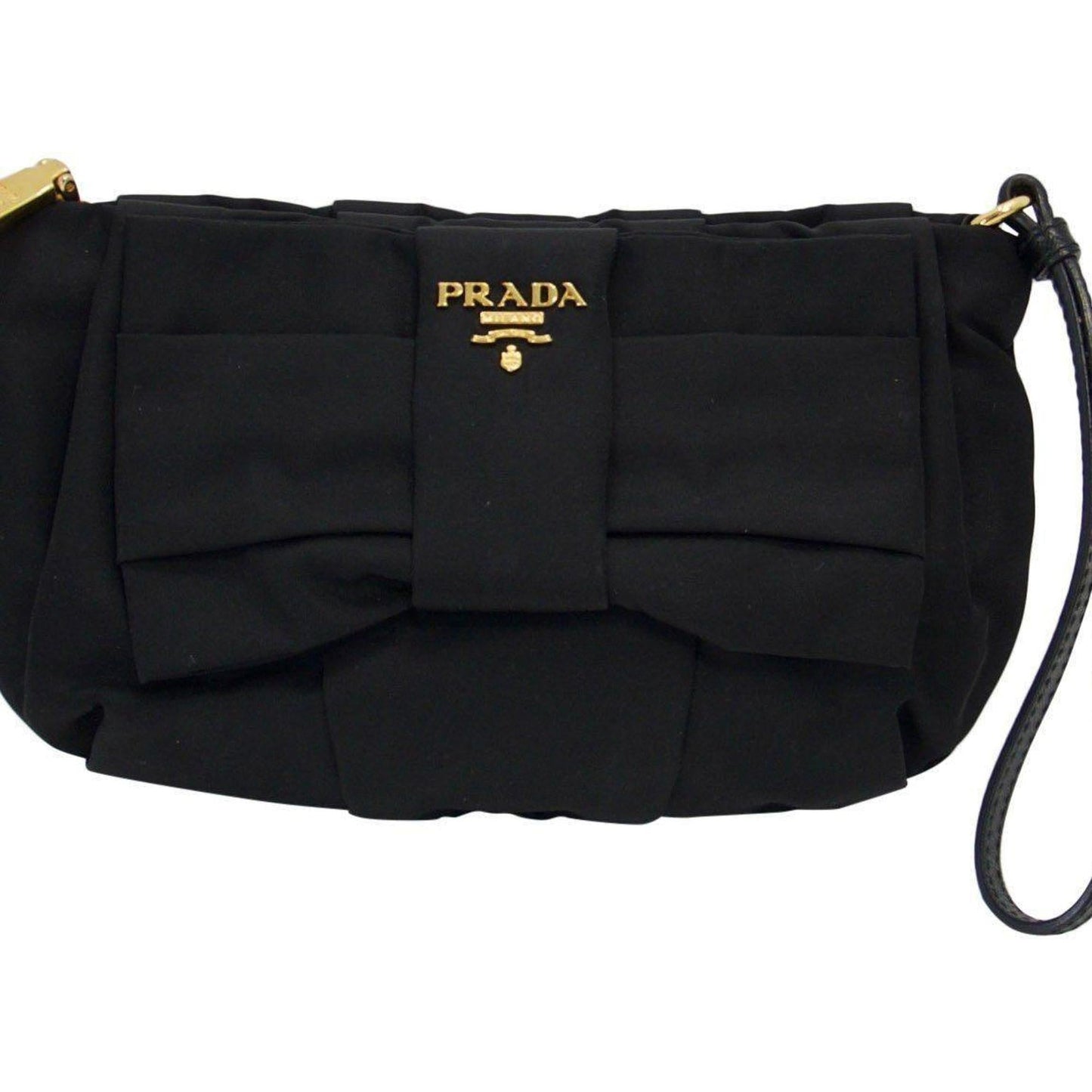 Prada Tessuto Bow Wristlet Handbag Travel Bag