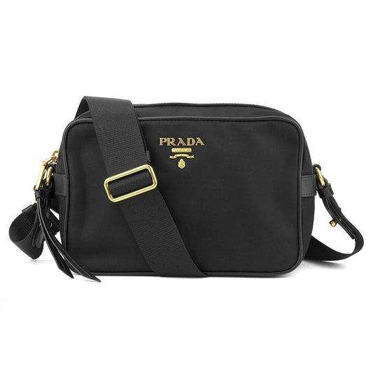 Prada Tessuto Camera Bag Crossbody Nylon Black Crossbody Bag