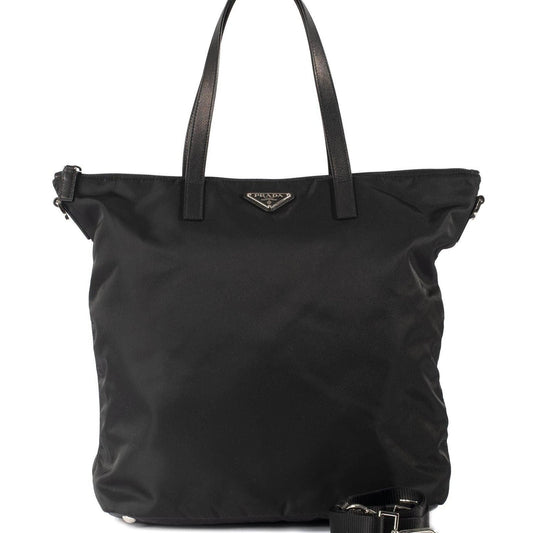 Prada Tessuto Two Way Tote Handbag Nylon Tote Bag