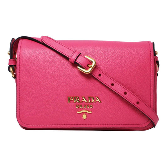 Prada Phenix Peonia Crossbody Bag Leather Vitello Flap