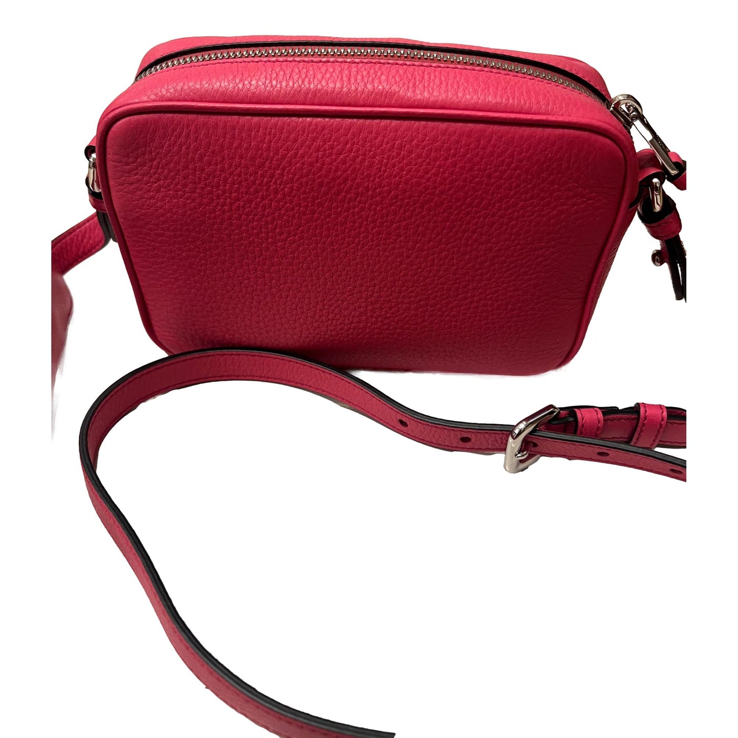 Prada Phenix Logo Camera Crossbody Bag Leather Vitello Pink
