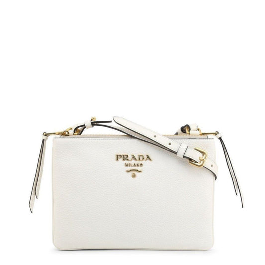 Prada Phenix Crossbody Bag Leather Vitello White