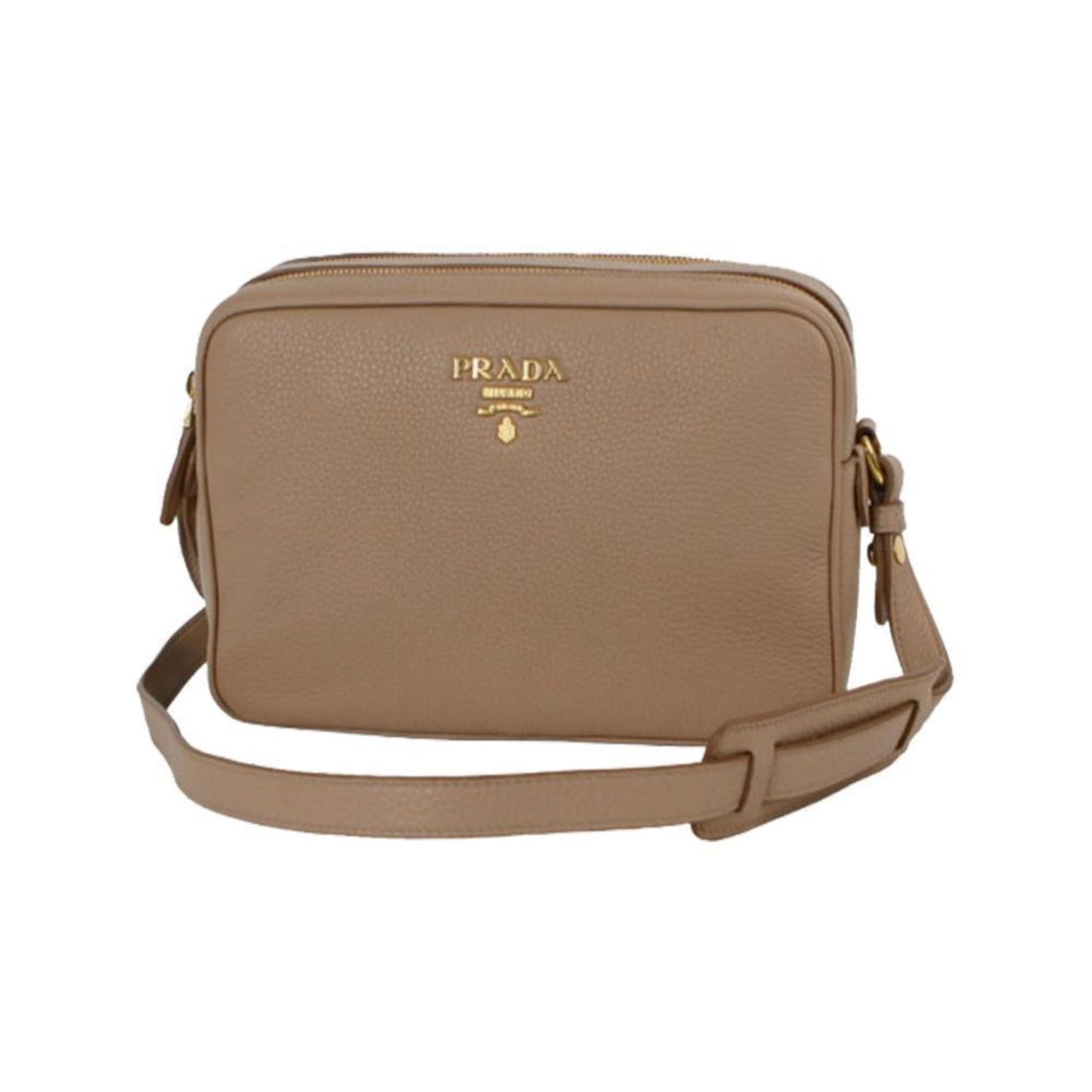 Prada Phenix Double Crossbody Bag Leather Vitello Beige