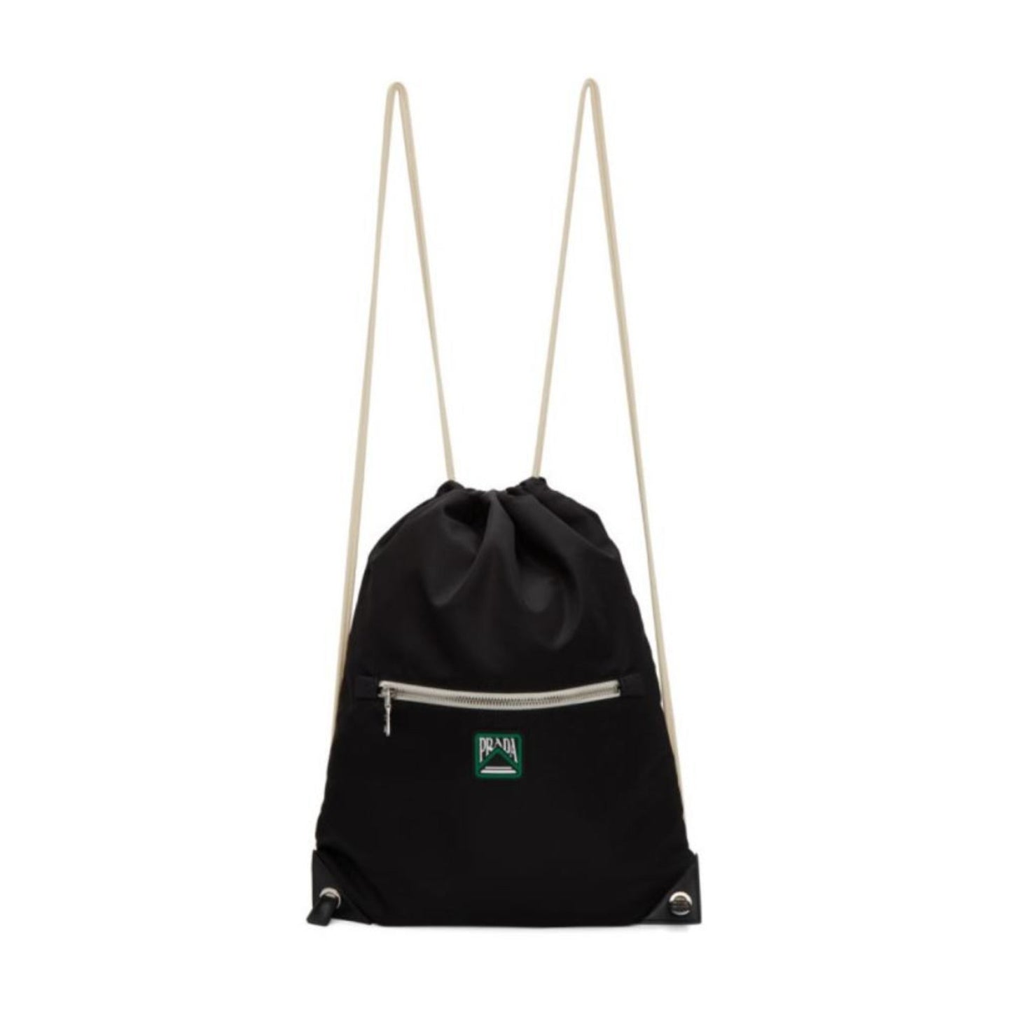 Prada Zaino Tessuto Drawstring Backpack Nylon Black