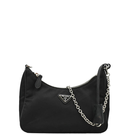 Prada Re Edition Re Shoulder Bag Nylon Black 2005 Re Nylon