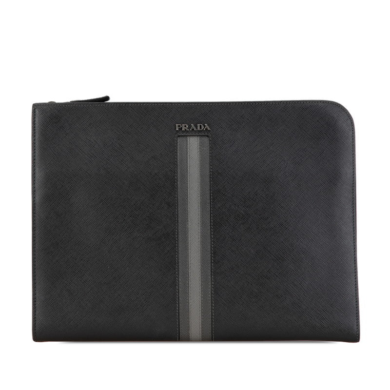 Prada Clutch Bag Leather Saffiano Leather Clutch Bag