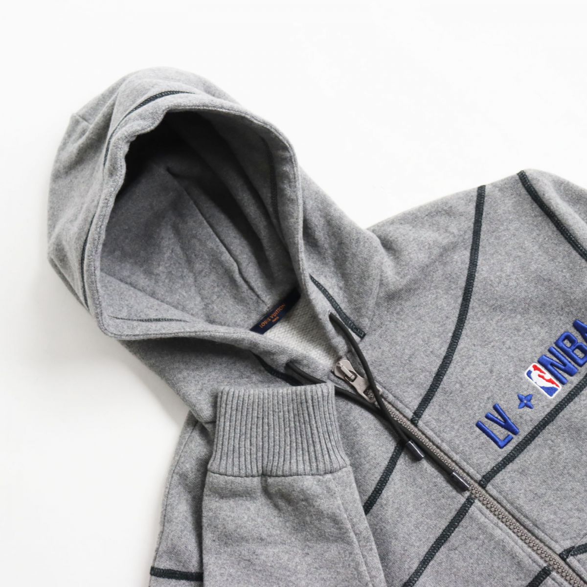 Louis Vuitton Hoodie 37 26 XS Wool Cotton Gray Apparel