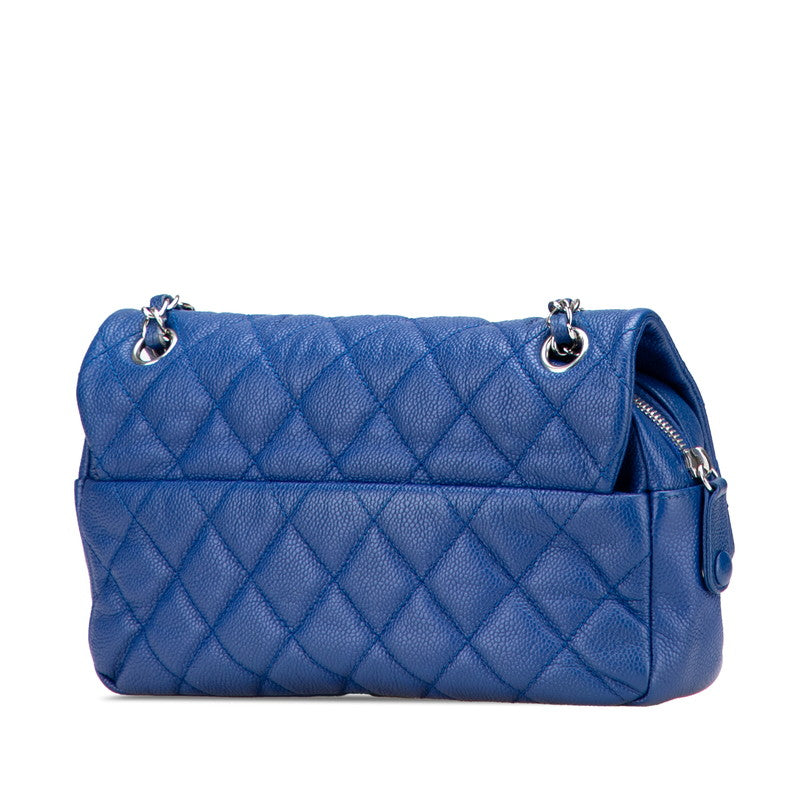 Coco Mark Matelasse Caviar Skin Shoulder Bag Signature