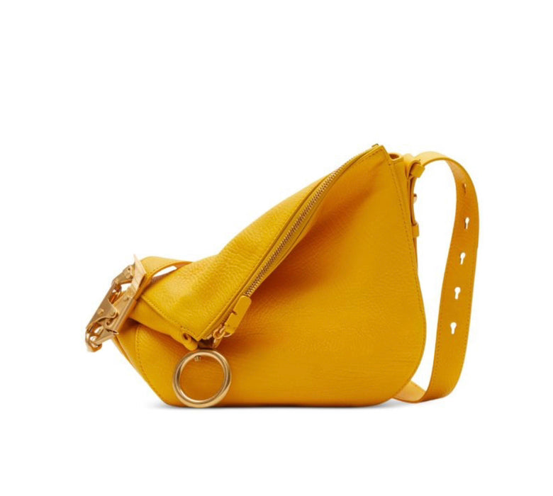 Burberry Luxury Llsm Knight Bag In Crossbody Leather Yellow Crossbody Bag