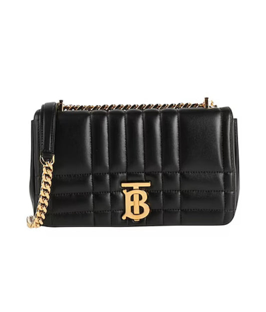 Burberry Luxury Lk Sm Lola Bag Shoulder Bag Leather Black